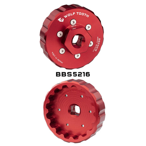 Red / BBS5216 – 16 notch 52mm Bottom Bracket Tools