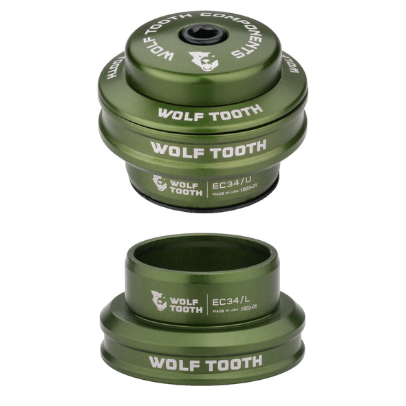 Olive / EC34 Upper EC34 Lower Premium Headset Wolf Tooth Premium Headsets - Olive