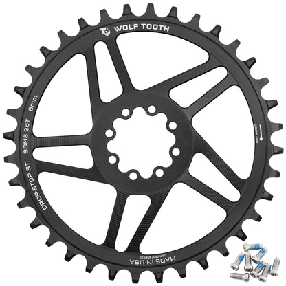 Drop-Stop ST / 36T / 6mm Offset Direct Mount Chainrings for SRAM 8-Bolt Mountain Cranks