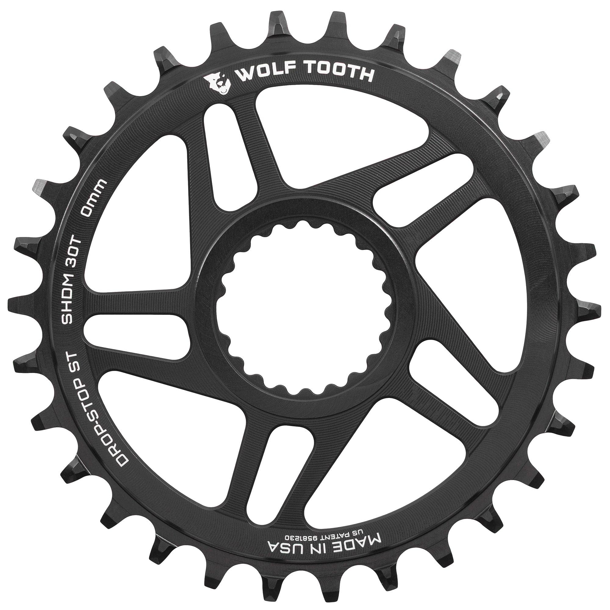 Drop-Stop ST / 30T / 0mm Offset Direct Mount Chainrings for Shimano Cranks