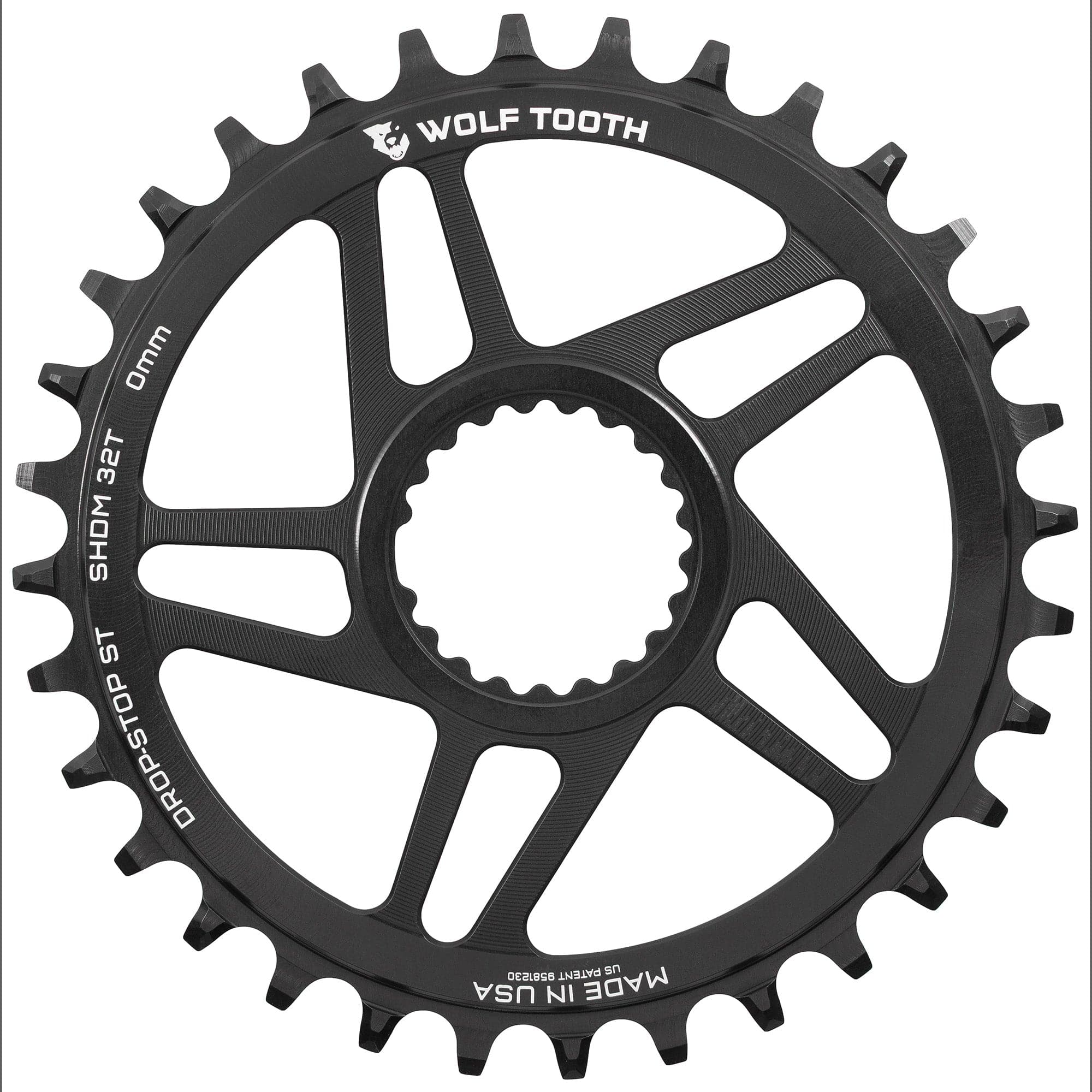 Drop-Stop ST / 32T / 0mm Offset Direct Mount Chainrings for Shimano Cranks