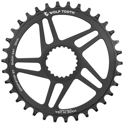 Drop-Stop ST / 34T / 0mm Offset Direct Mount Chainrings for Shimano Cranks