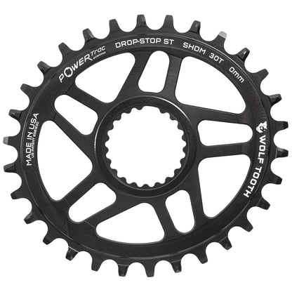 Drop-Stop ST / 30T / 0mm Offset Oval Direct Mount Chainrings for Shimano Cranks
