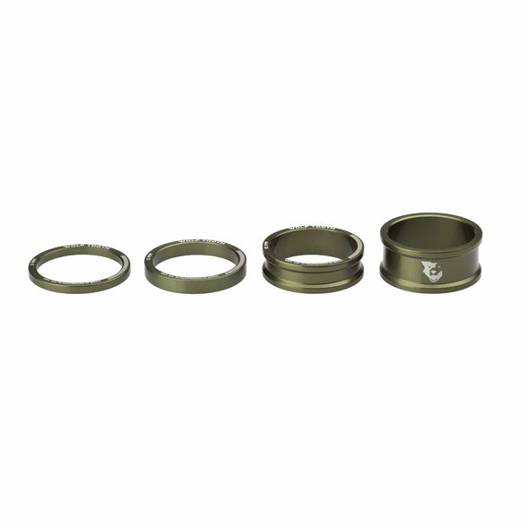 3,5,10,15mm Kit / Olive Precision Headset Spacers