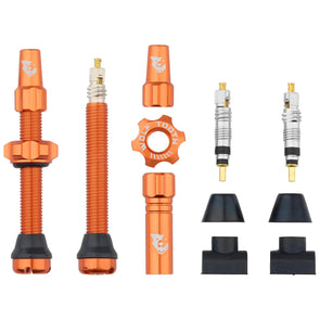 Orange / 44mm Tubeless Valve Stem Kit