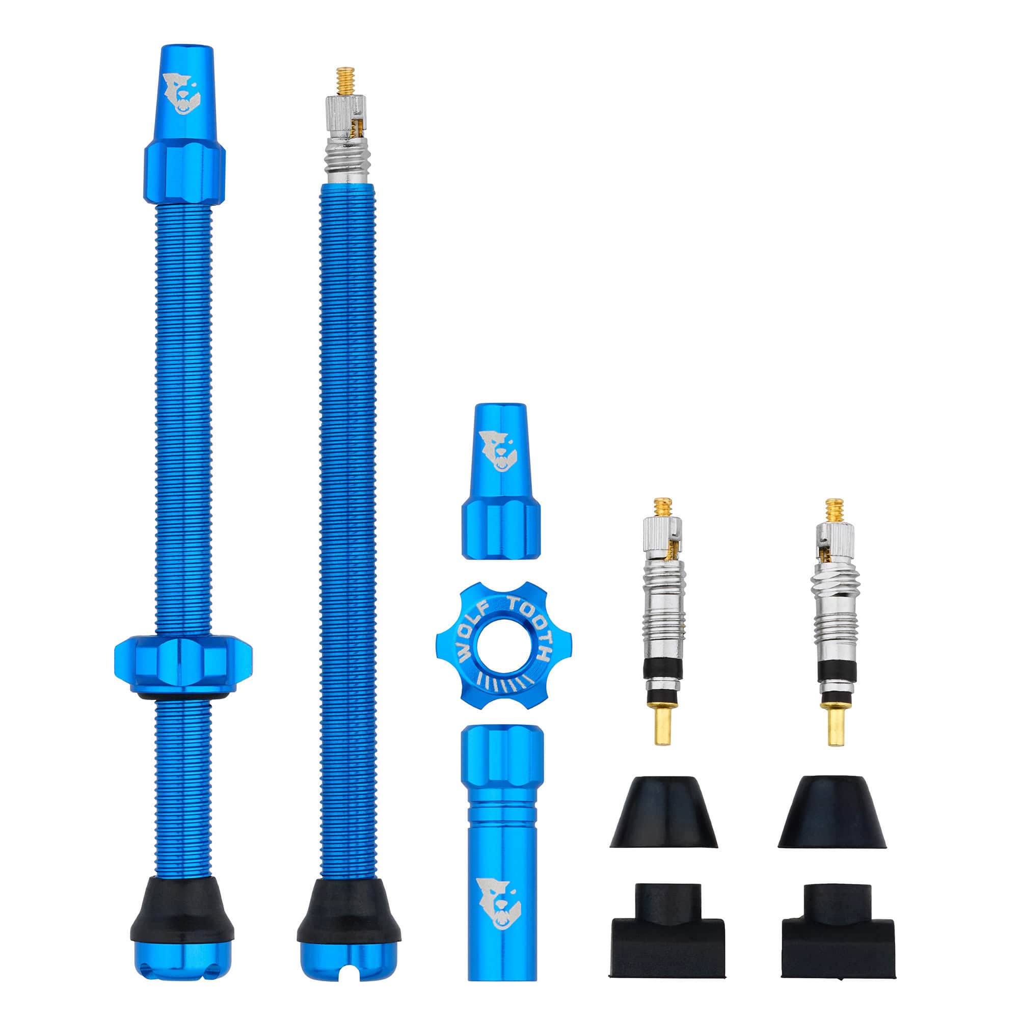 80mm / Blue Tubeless Presta Valve Stem Kit