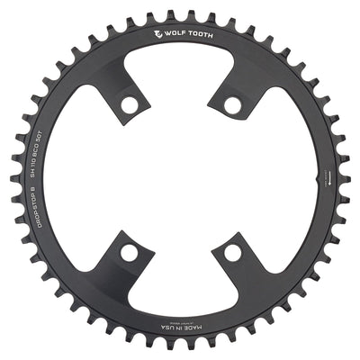 Drop-Stop B / 50T 110 BCD Asymmetric 4-Bolt Chainrings for Shimano Cranks