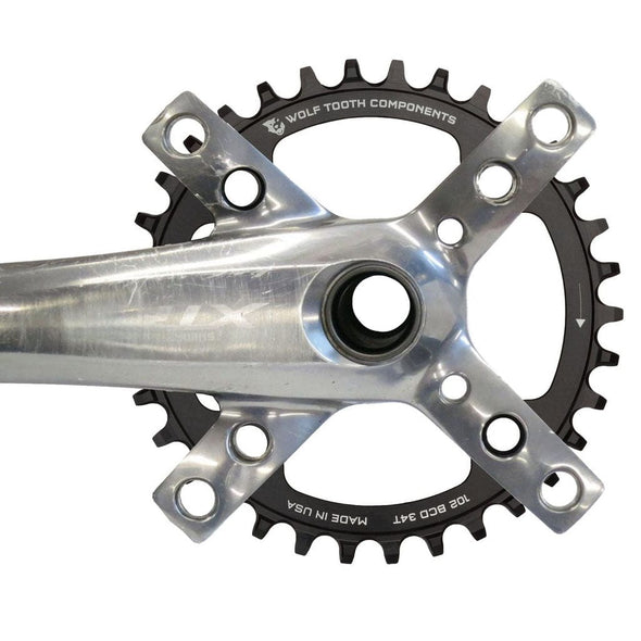 Wolf Tooth 102BCD Chainring Installed