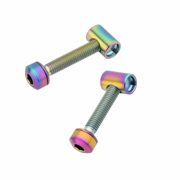 1D. Bolt/Barrel Nut Set - Ti Rainbow Resolve Dropper Post Replacement Parts