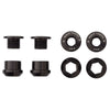 Aluminum / Black Set of 4 Chainring Bolts+Nuts for 1X