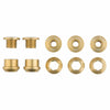 Aluminum / Gold Set of 5 Chainring Bolts+Nuts for 1X
