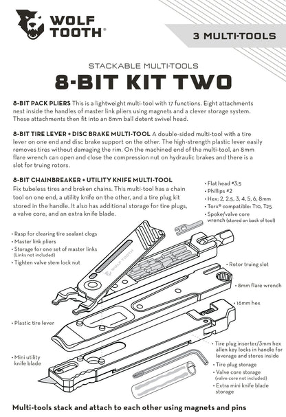Black Bolt for 8-Bit Pack Pliers 8-Bit Kit Two