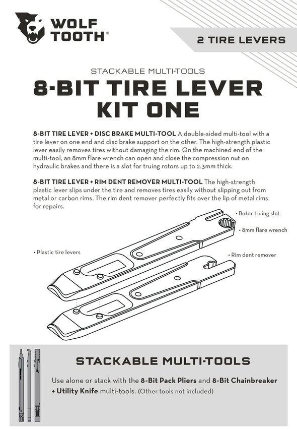 8-bit tire lever kit one functions