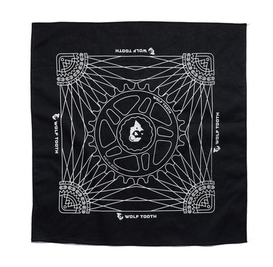 One Size / Black Wolf Tooth Chainring Bandana