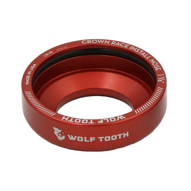 Red / 1 1/8" (30mm) Crown Race Installation Adapter