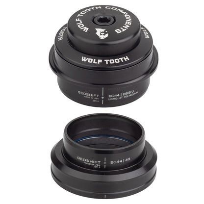 EC44/28.6 Upper, EC44/40 Lower / Long 115-140 mm Wolf Tooth 2 Degree GeoShift Performance Angle Headset