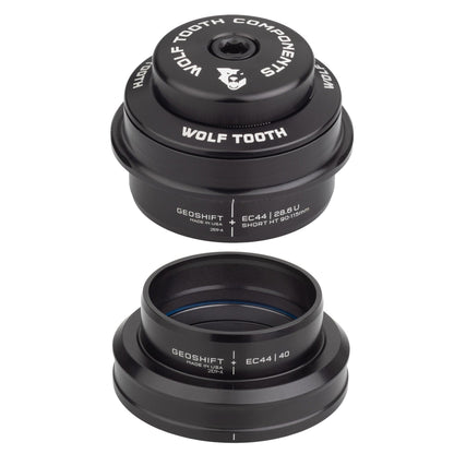 EC44/28.6 Upper, EC44/40 Lower / Short 90-114 mm Wolf Tooth 2 Degree GeoShift Performance Angle Headset