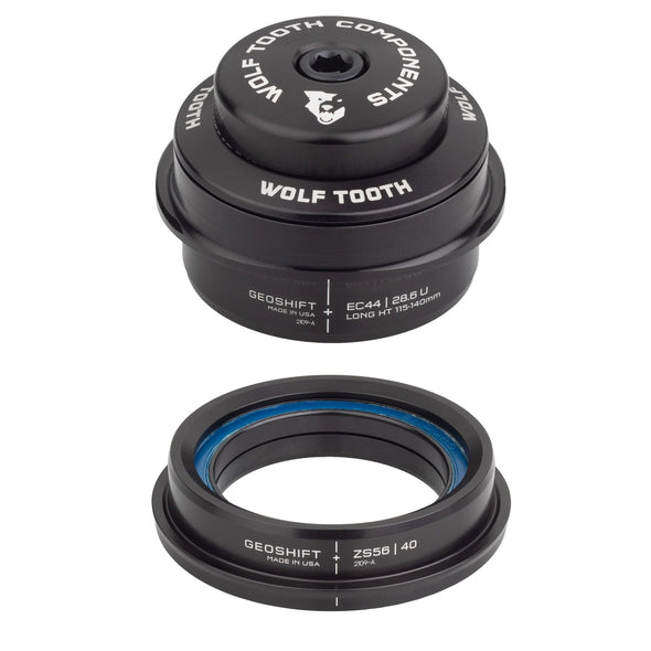 EC44/28.6 Upper, ZS56/40 Lower / Short 90-114 mm Wolf Tooth 2 Degree GeoShift Performance Angle Headset