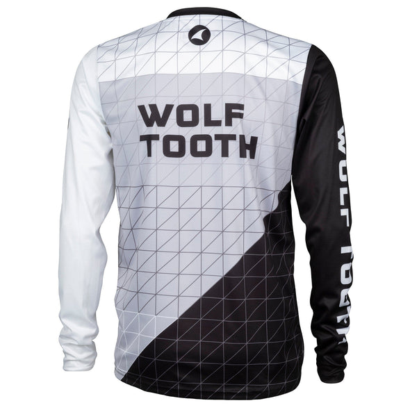 Wolf tooth long sleeve riding jersey, trail back