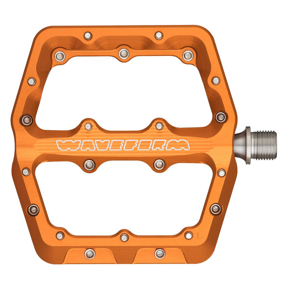 Large / Orange / Standard 4.5mm Waveform Aluminum Pedals