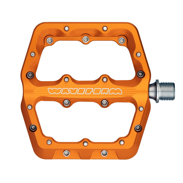 Small / Orange / Standard 4.5mm Waveform Aluminum Pedals