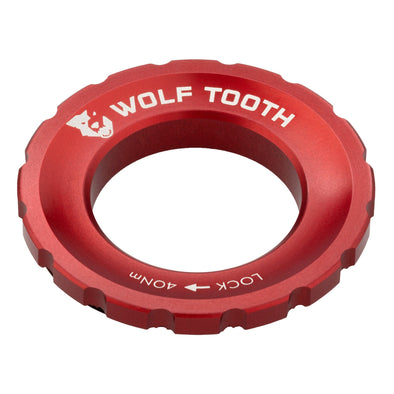 Wolf Tooth Centerlock Rotor Lockring Red Front