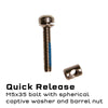 Quick Release - Screw and Barrel / Stainless Steel Seatpost Clamp Replacement Parts