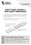 8-Bit Tire Lever + Rim Dent Remover Multi-Tool