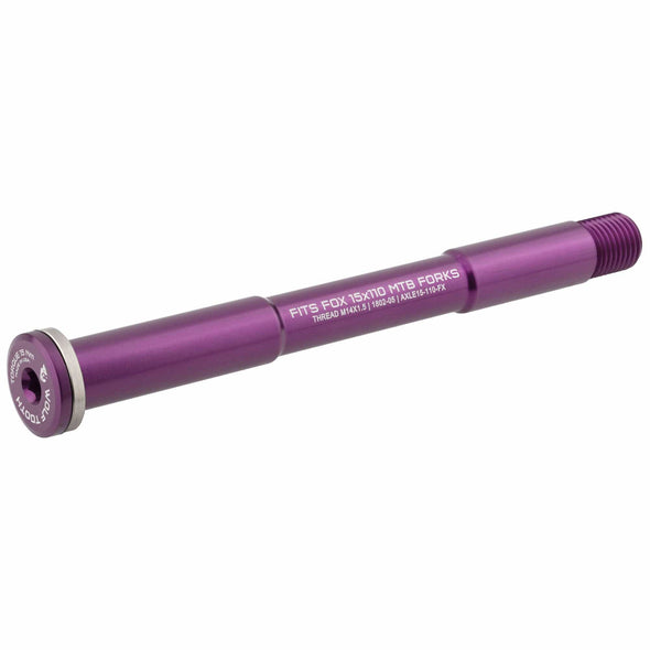 110mm / Boost / Purple Front Axle for Fox Suspension Forks