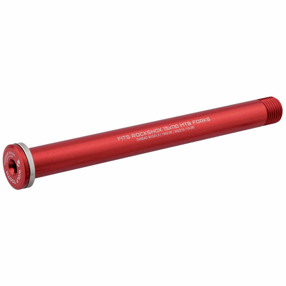 110mm Boost / Red Front Axle for RockShox Suspension Forks and Fat Forks
