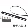 Wolf Tooth B-RAD 3 with zip tie, 2 long mounting screws, 4 short mounting screws, 2 washers, and foam pad