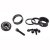 Wolf tooth bling kit 15,10,5,3 spacers-stem cap-water bottle bolts black