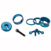 Wolf-tooth-bling-kit-15,10,5,3 spacers-stem cap-water bottle bolts blue