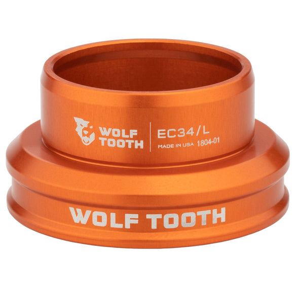 Lower / EC34/30 / Orange Wolf Tooth Performance EC Headsets - External Cup
