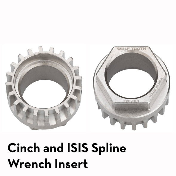 Silver / Ultralight Cinch/Shimano/Spline Wrench Insert Pack Wrench Steel Hex Inserts
