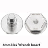 Silver / Ultralight 8mm Hex Wrench Insert Pack Wrench Steel Hex Inserts
