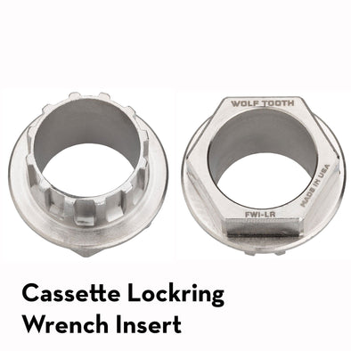 Silver / Ultralight Cassette Lockring Wrench Insert Pack Wrench Steel Hex Inserts