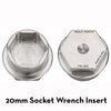 Silver / Ultralight 20mm Socket Insert Pack Wrench Steel Hex Inserts