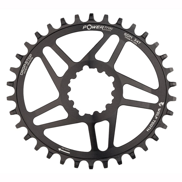 Elliptical chainring-SRAM direct mount-front view