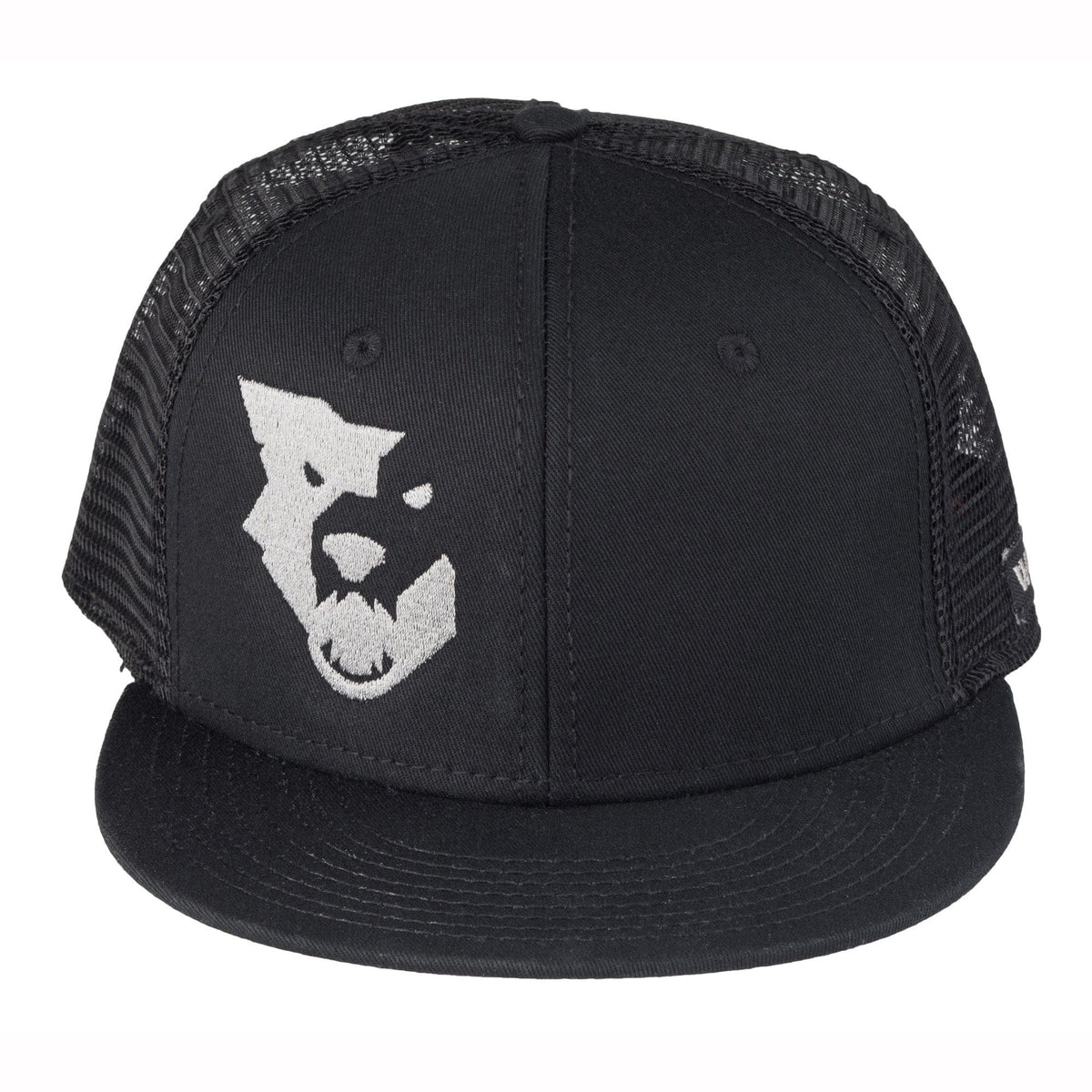 Wolf Tooth Logo Flat Bill Trucker Hat