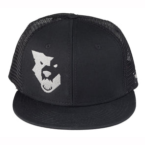 Wolf Tooth Logo Flat Bill Trucker Hat