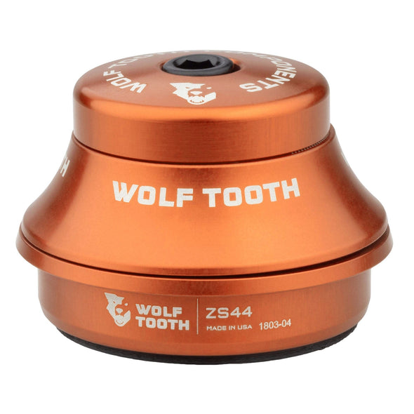 Upper / ZS44/28.6 15mm Stack / Orange Wolf Tooth Premium ZS Headsets - Zero Stack