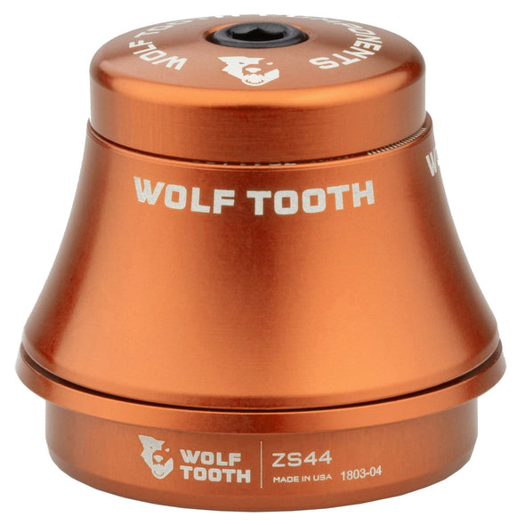 Upper / ZS44/28.6 25mm Stack / Orange Wolf Tooth Premium ZS Headsets - Zero Stack
