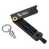 Wolf Tooth 6-Bit Multi-Tool gold bolt with keychain
