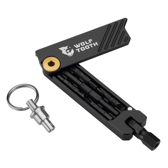 Black / with keychain / Gold 6-Bit Hex Wrench Multi-Tool