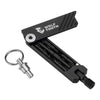Wolf Tooth 6-Bit Multi-Tool silver bolt with keychain