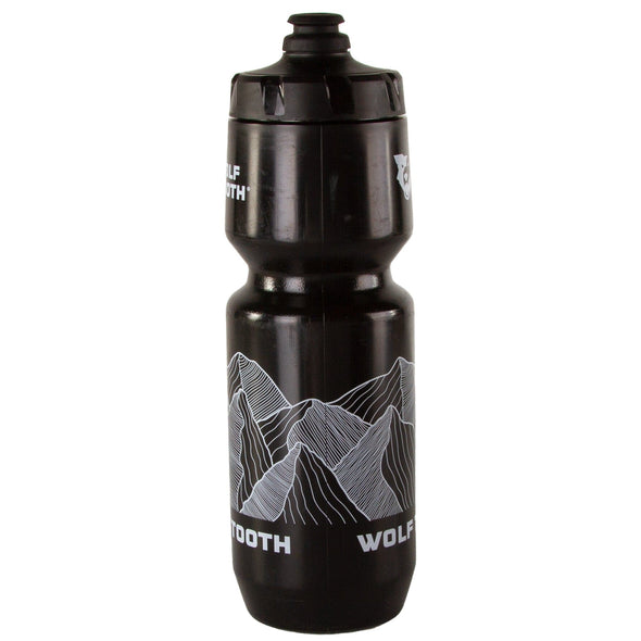 Wolf Tooth Water bottle Range design 26 oz Black Mo Flo Cap