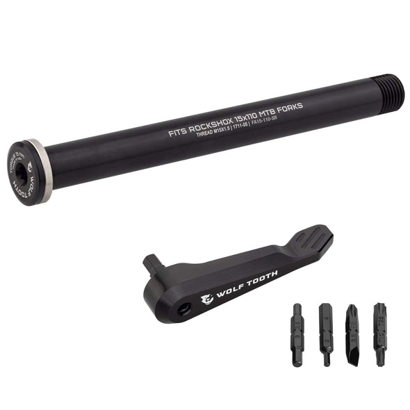 Front Axle for RockShox Boost Suspension Forks and Fat Forks with Axle Handle Tool
