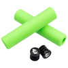 Wolf Tooth Karv grips 100% silicone Green and bar end plugs