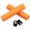Wolf Tooth Karv grips 100% silicone Orange and bar end plugs